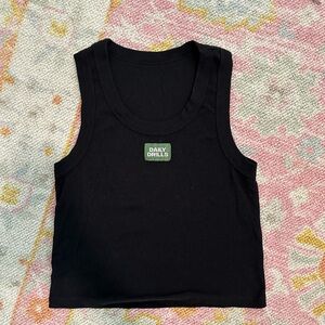 Daily Drills Ribbed Logo Tank